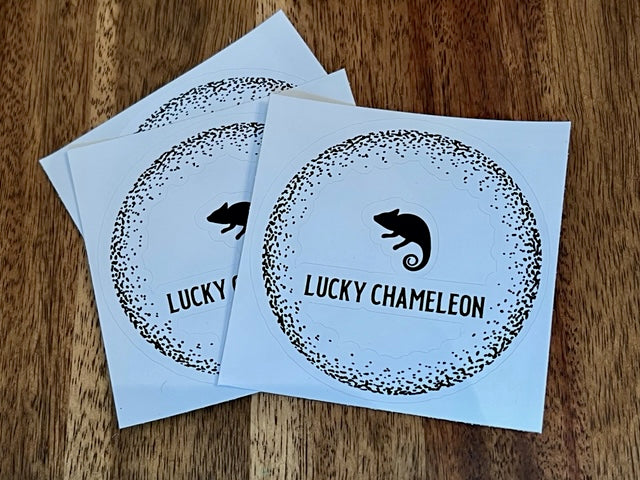 Bubble-Free Stickers - Lucky Chameleon