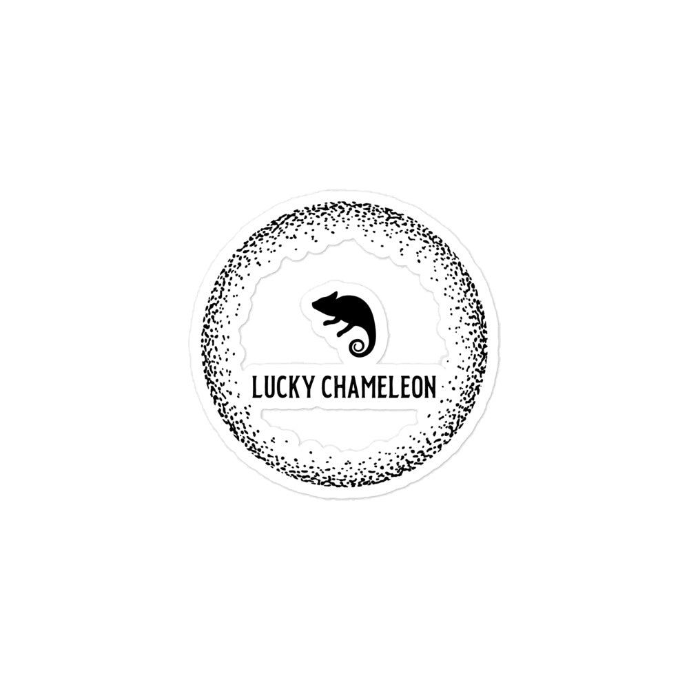 Bubble-Free Stickers - Lucky Chameleon
