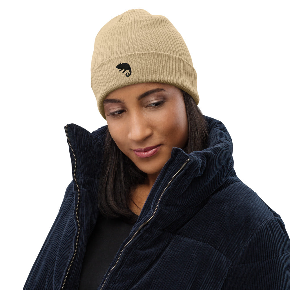 Organic Ribbed Beanie - Get Lucky (Sand)